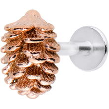 将图片加载到图库查看器，16G 5/16 Autumn Pine Cone Labret Monroe Tragus
