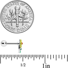 Load image into Gallery viewer, 16G 1/4 Sunny Yellow Sunflower Cartilage Tragus Earring
