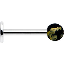 将图片加载到图库查看器，16G 5/16 Matte Black Splatter Pattern Labret Monroe Tragus
