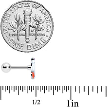 Load image into Gallery viewer, 16G 1/4 Trick or Treat Bow Ghost Halloween Cartilage Tragus
