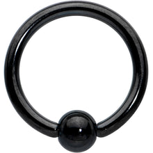 Load image into Gallery viewer, 16G 5/16 Black Simple Classic BCR Captive Bead Ring

