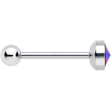 Load image into Gallery viewer, Vitrail Gem Top Simply Lovely Barbell Tongue Ring
