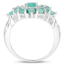 将图片加载到图库查看器，2.37 Carat Genuine Emerald .925 Sterling Silver Ring

