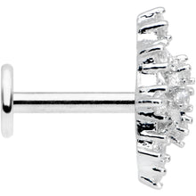 Load image into Gallery viewer, 16G 1/4 Clear CZ Gem Constellation Labret Monroe Tragus
