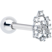 将图片加载到图库查看器，Clear Gem Constellation Barbell Tongue Ring
