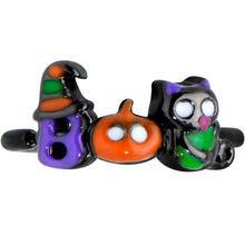 Load image into Gallery viewer, 20G 1/4 Black Boo Party Halloween Nose Hoop

