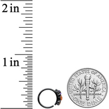 Load image into Gallery viewer, 20G 1/4 Black Boo Party Halloween Nose Hoop
