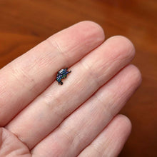 Load image into Gallery viewer, 16G 1/4 Black Purple Wings Butterfly Cartilage Tragus Earring
