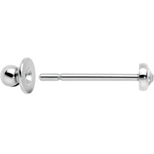 Load image into Gallery viewer, 3mm Clear Gem Bezel G23 Titanium Post Stud Earrings
