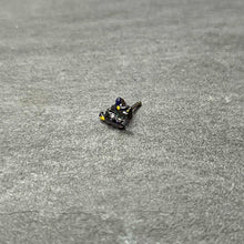 Load image into Gallery viewer, 20G 1/4 Witch Flying Cat Halloween Nose Bone
