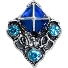 将图片加载到图库查看器，16G 1/4 Blue Gem Rococo Blue Cartilage Tragus Earring
