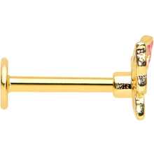 Load image into Gallery viewer, 16G 5/16 Gold Tone Sweet Simple Butterfly Labret Monroe Tragus
