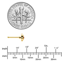 Load image into Gallery viewer, 20G 1/4 Yellow Gem Gold Tone Duet Scroll Nose Bone
