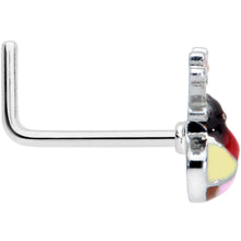 Load image into Gallery viewer, 20G 7.5mm Colorful Reindeer Christmas L Shape Nose Ring

