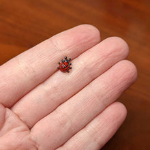 将图片加载到图库查看器，16G 5/16 Black Classic Ladybug Labret Monroe Tragus
