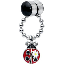 Load image into Gallery viewer, Ladybug Chain Dangle Non Pierced Magnetic Clip On Fake Septum Ring

