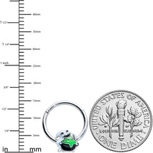 将图片加载到图库查看器，16G 3/8 Ghost Goo Cauldron Halloween Hinged Segment Ring
