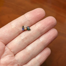 Load image into Gallery viewer, 16G 1/4 Black Boo Party Halloween Cartilage Tragus Earring
