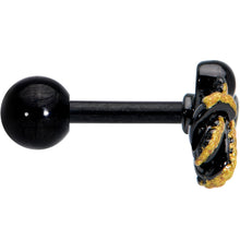 将图片加载到图库查看器，16G 1/4 Black Understated Octopus Cartilage Tragus Earring
