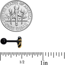 将图片加载到图库查看器，16G 1/4 Black Understated Octopus Cartilage Tragus Earring
