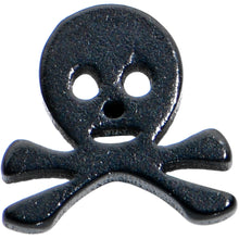 Load image into Gallery viewer, 20G 1/4 Black Anodized Skull Halloween L Shape Nose Ring
