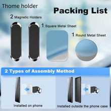 将图片加载到图库查看器，2-Pack: Super Magnetic Car Phone Holder – Black, Compact &amp; Secure Grip
