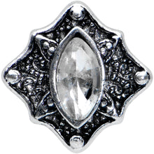 Load image into Gallery viewer, 16G 5/16 Clear Gem Retro Rhombus Labret Monroe Tragus
