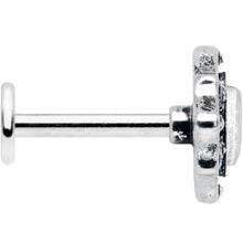 Load image into Gallery viewer, 16G 5/16 Clear Gem Retro Rhombus Labret Monroe Tragus
