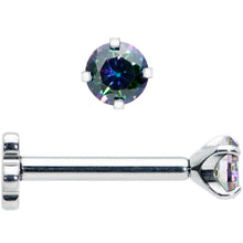 将图片加载到图库查看器，16G 5/16 Vitrail CZ G23 Titanium Threadless Flower Labret Tragus
