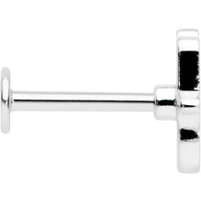 Load image into Gallery viewer, 16G 5/16 Clear Blue Gem Eye Hamsa Hand Labret Monroe Tragus
