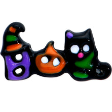 Load image into Gallery viewer, 20G 1/4 Black Boo Party Halloween Nose Bone
