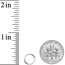 Load image into Gallery viewer, 18G 7mm Grade 23 Titanium Bendable Hoop Ring
