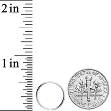 Load image into Gallery viewer, 18G 1/2 Grade 23 Titanium Bendable Hoop Ring

