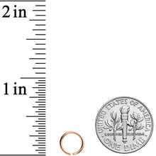 Load image into Gallery viewer, 20G 1/4 Rose Gold Tone PVD Grade 23 Titanium Bendable Hoop Ring
