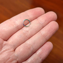 Load image into Gallery viewer, 20G 7mm Rainbow PVD Grade 23 Titanium Bendable Hoop Ring
