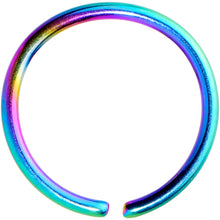 Load image into Gallery viewer, 20G 5/16 Rainbow PVD Grade 23 Titanium Bendable Hoop Ring
