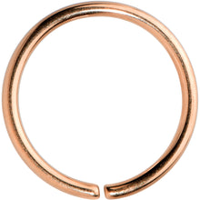 Load image into Gallery viewer, 20G 5/16 Rose Gold Tone PVD Grade 23 Titanium Bendable Hoop Ring
