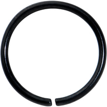 Load image into Gallery viewer, 20G 9mm Black PVD Grade 23 Titanium Bendable Hoop Ring
