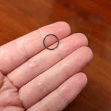 Load image into Gallery viewer, 20G 3/8 Black PVD Grade 23 Titanium Bendable Hoop Ring
