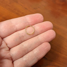 Load image into Gallery viewer, 20G 3/8 Gold Tone PVD Grade 23 Titanium Bendable Hoop Ring
