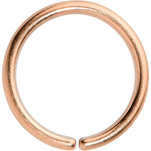 Load image into Gallery viewer, 18G 5/16 Rose Gold Hue PVD Grade 23 Titanium Bendable Hoop Ring
