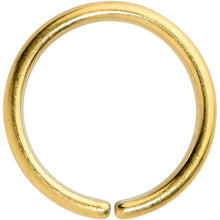 Load image into Gallery viewer, 18G 5/16 Gold Tone PVD Grade 23 Titanium Bendable Hoop Ring
