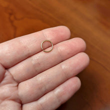将图片加载到图库查看器，18G 3/8 Rose Gold Tone PVD Grade 23 Titanium Bendable Hoop Ring
