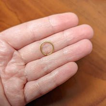Load image into Gallery viewer, 18G 3/8 Gold Tone PVD Grade 23 Titanium Bendable Hoop Ring
