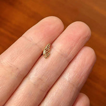 Load image into Gallery viewer, 16G 1/4 Rose Gold Tone Textured Butterfly Cartilage Tragus Earring
