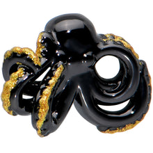 将图片加载到图库查看器，20G 1/4 Black Understated Octopus Nose Bone

