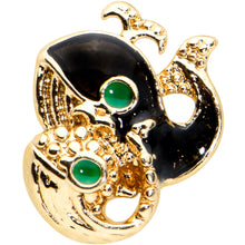 将图片加载到图库查看器，16G 5/16 Gold Tone Mom Baby Orca Whale Labret Monroe Tragus
