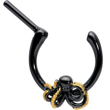 将图片加载到图库查看器，16G 5/16 Black Understated Octopus Cartilage Clicker
