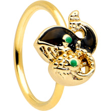 Load image into Gallery viewer, 20G 5/16 Gold Tone Mom Baby Orca Whale Nose Hoop
