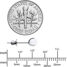 将图片加载到图库查看器，4mm Light Rose Quartz Stone Implant Grade Titanium Stud Earrings
